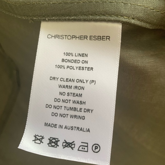 NWT Christopher Esber Bonded Linen Utility Top - Picture 7 of 10